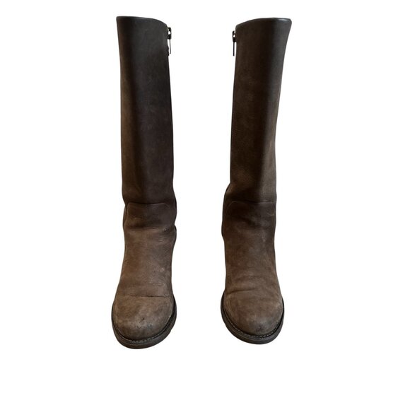 SOLD Ariat Clara H2O Work Boots Women 7.5 Brown Real Leather Tall Equestrian Ful - Picture 8 of 16